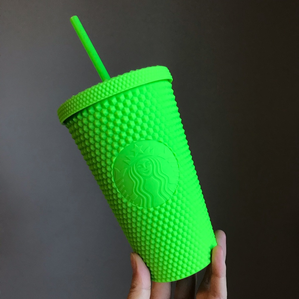 Starbucks Neon Lime Green Studded Tumbler Cup 2021 Halloween Limited